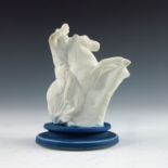 John Flaxman for Wedgwood, a jasper dip chess piece, designed circa 1783, modelled as a knight,