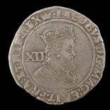 James I Shilling, Second Coinage, Fifth Bust, 1607-9, mm Coronet, 5.6g, Ex Seabys c 1970