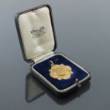 A 9ct gold Southport Flower Show medal