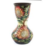 Emma Bossons for Moorcroft, a King Protea trial vase