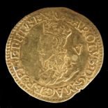 Charles I Crown, Tower mint, Fourth bust 1632-3, mm Harp, 2.2g