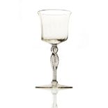 Harry Powell for James Powell and Sons, a Whitefriars Arts and Crafts wine glass