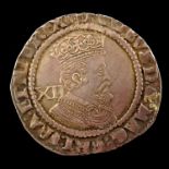 James I Shilling, Third Coinage, Sixth Bust, 1621-3 mm Thistle, 5.4g, ex Glendining Auction 17 Nov