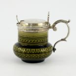 Christopher Dresser for Linthorpe, an art pottery mustard pot