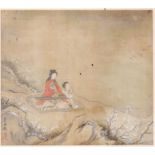China, a Chinese painting on silk, 18th/19th centu