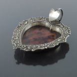 A Victorian silver and tortoiseshell dish, Robert Pringle, Birmingham 1900