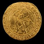 Henry VIII Angel, 1st Issue mm Portcullis crowned, 5.0g
