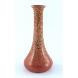 Pilkington, a Royal Lancastrian curdled orange vermilion vase