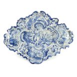 A Delft faience blue and white dish