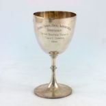 A Victorian silver goblet, Daniel and Charles Houle, London 1877