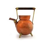Christopher Dresser for Benham and Froud, an Anglo Japanesque copper and brass kettle