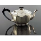 A George V silver teapot, Barker Brothers, Birmingham 1936