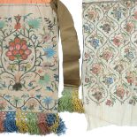 Ottoman embroidery: to include a substantial double-sided embroidered bag, both sides virtually alik