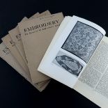 1930’s: “Embroidery, the Journal of the Embroiderers’ Guild”, 15 copies ranging from December 1934 t