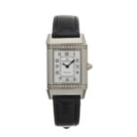 Jaeger-LeCoultre, a stainless steel diamond Reverso wrist watch