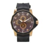 Corum, an 18ct gold and rubber Admiral's Cup Tides wrist watch