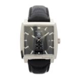 Tag Heuer, a stainless steel Monaco wrist watch