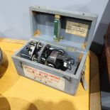 A cased military astro compass marked mk2