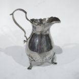 A George V silver cream jug, Asprey & Co, London 1911, 2.39ozt