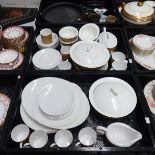 A Susie Cooper bone china 'Amber' pattern part din