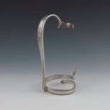 A Victorian silver plated wine bottle holder, Walker and Hall