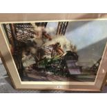 Terence Tenison Cuneo (British, 1907-1996), Flying Scotsman, signed l.r., signed l.l. by Sir William