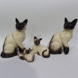 A Beswick Siamese Cat, model No. 1882, 24cm high,