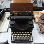 A Monarch Visible Typewriter No 3, serial No. 912