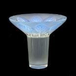 Rene Lalique, a Violettes opalescent glass vase