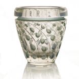 Rene Lalique, a Lemna glass vase