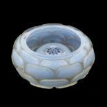 Rene Lalique, a Louise opalescent glass ashtray