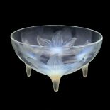 Rene Lalique, a Lys opalescent glass bowl