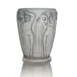 Rene Lalique, a Danaides glass vase
