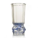 Rene Lalique, a Merles glass vase