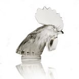 Rene Lalique, a Tete de Coq glass car mascot