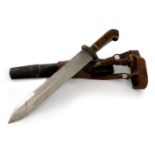 An Imperial German hunting hanger and knife, house