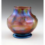 Louis Comfort Tiffany, a small Favrille iridescent