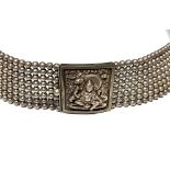 A 19th century Indian silver choker necklace