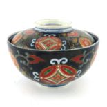 A late 19th Century Japanese imari rice bowl and c