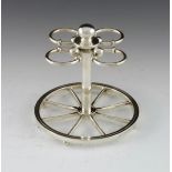 Hermes, a French silver plated novelty stand