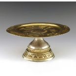 An Imperial Russian silver and parcel gilt paten o