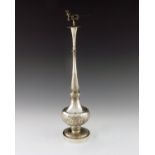 A Chinese silver rosewater sprinkler, circa 1890,