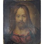 Late 17th/ early 18th century Continental School, a portrait of Christ, oil on canvas, H.49cm W.