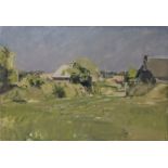 Dick Lee (1923-2001), Ingleville Afternoons, oil on canvas, annotated to verso, H.49.5cm W.76cm