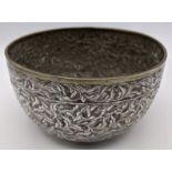 A 19th century Indonesian silver bowl, 170g, H.7cm D.14cm