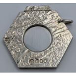 An Aspreys silver cigar cutter, hallmarked London