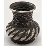 A 15th or 16th century Indian silver antimony container, Northern India, 38g, H.4cm