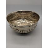 A Chinese export silver bowl, unmarked, 415g, D.17cm