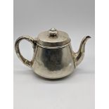Hunt & Ruskell Late Storr & Mortimer, a Victorian silver teapot, crest to the body, hallmarked