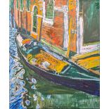 John Bratby (1928-1992), Gondola Resting by the Doorway, oil on canvas, H.113cm W.86cm Provenance: